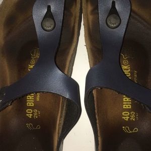 Birkenstocks Metallic Grey